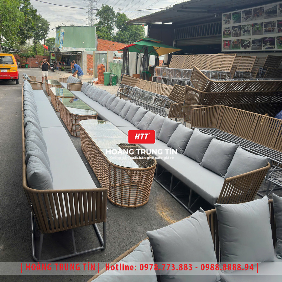 Sofa đan dây dù ngoài trời HTT02